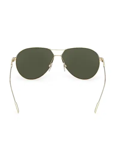 Zegna Men's 59MM Aviator Sunglasses - Shiny Gold Smoke | Thumbnail 6