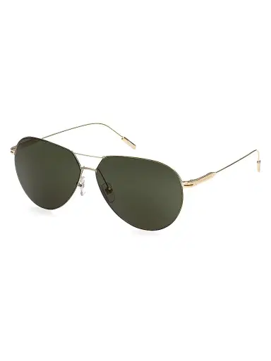 Zegna Men's 59MM Aviator Sunglasses - Shiny Gold Smoke | Thumbnail 1