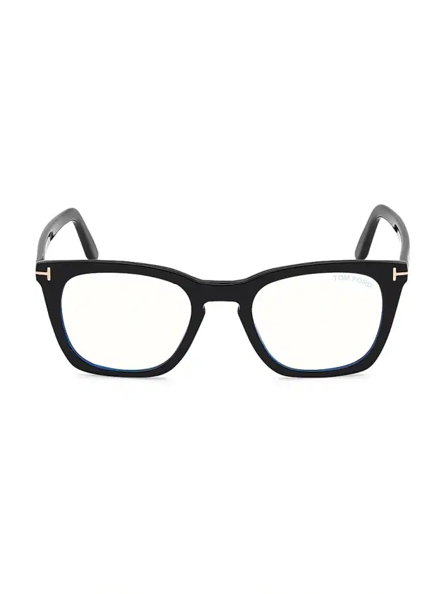 Men's 50MM Blue Filter Optical Glasses - Black Men's 50MM Blue Filter Optical Glasses - Black