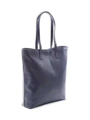 Royce New York Women's Pebble Grain Tall Tote Bag - Tan | Thumbnail 2