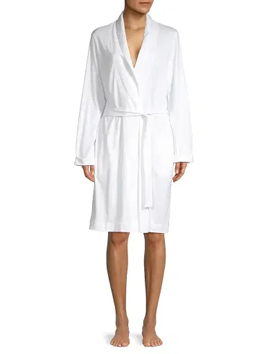 Hanro Women's Cotton Robe - White - Size XL | Thumbnail 2 Hanro Women's Cotton Robe - White - Size XL | Thumbnail 2