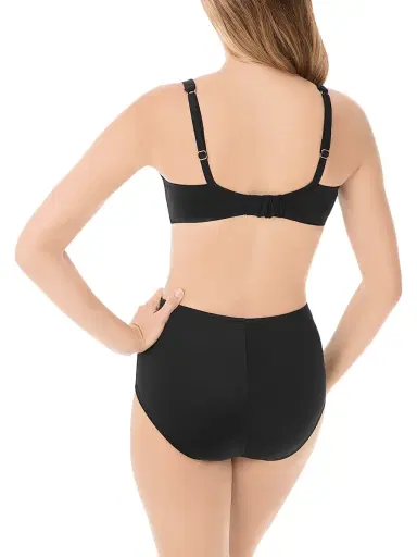 Miraclesuit Swim Women's Surplice Shirred Bikini Top - Black - Size 38DDD | Thumbnail 3