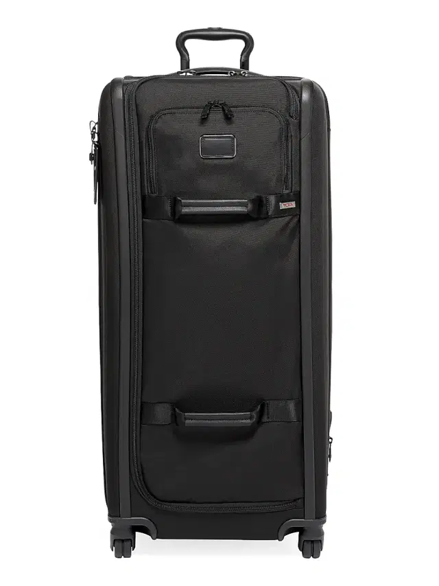 TUMI Alpha Tall 4-Wheel Duffel Pack - Black