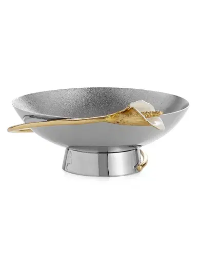 Michael Aram Calla Lily Stainless Steel Nut Dish | Thumbnail 1 Michael Aram Calla Lily Stainless Steel Nut Dish | Thumbnail 1