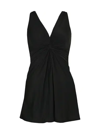 Miraclesuit Swim Women's DD Marais Twist-Front One-Piece Swimsuit - Black - Size 18 | Thumbnail 1