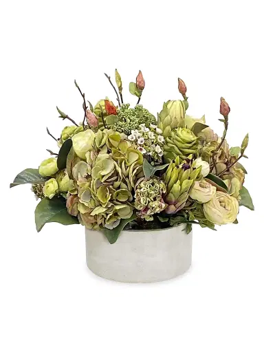 Winward Home Everyday Tropical Round Tray Centerpiece | Thumbnail 1