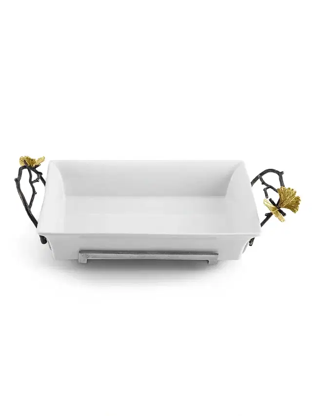 Michael Aram Butterfly Ginkgo 2-Quart Casserole Dish