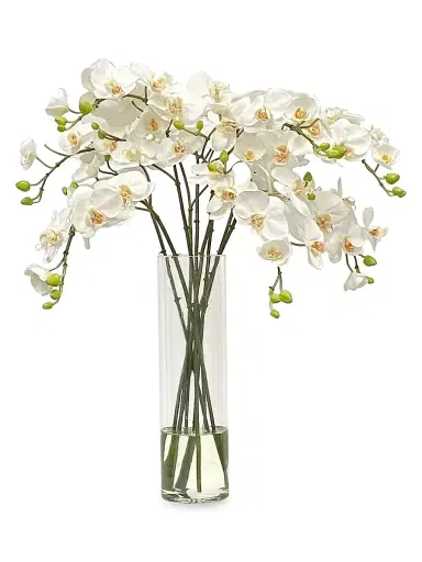 Winward Home Imitation Orchid In Slim Vase | Thumbnail 1
