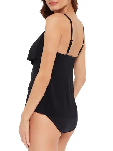Magicsuit Women's Solids Chloe Draped Tankini Top - Black - Size 16 | Thumbnail 2 Magicsuit Women's Solids Chloe Draped Tankini Top - Black - Size 16 | Thumbnail 2
