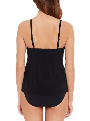 Magicsuit Women's Solids Chloe Draped Tankini Top - Black - Size 16 | Thumbnail 3 Magicsuit Women's Solids Chloe Draped Tankini Top - Black - Size 16 | Thumbnail 3