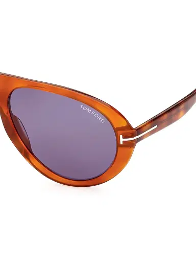 TOM FORD Men's Camillo-02 60MM Aviator Sunglasses - Havana | Thumbnail 3