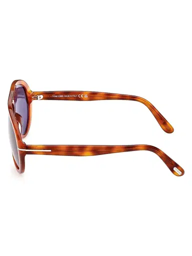 TOM FORD Men's Camillo-02 60MM Aviator Sunglasses - Havana | Thumbnail 6