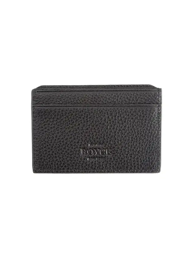 Royce New York Women's RFID-Blocking Leather Card Case - Black