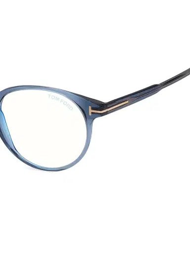 Tom Ford Men's 47MM Round Blue Block Optical Glasses | Thumbnail 3 Tom Ford Men's 47MM Round Blue Block Optical Glasses | Thumbnail 3