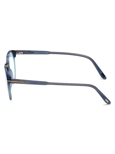 Tom Ford Men's 47MM Round Blue Block Optical Glasses | Thumbnail 4 Tom Ford Men's 47MM Round Blue Block Optical Glasses | Thumbnail 4