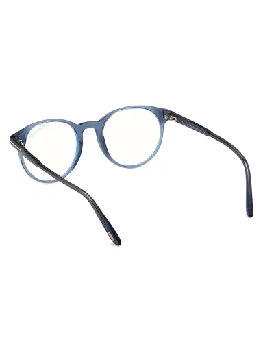 Tom Ford Men's 47MM Round Blue Block Optical Glasses | Thumbnail 5 Tom Ford Men's 47MM Round Blue Block Optical Glasses | Thumbnail 5