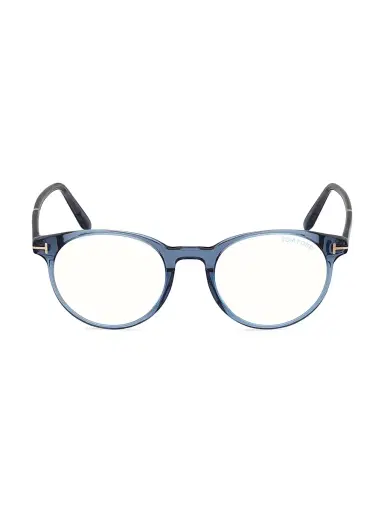 Tom Ford Men's 47MM Round Blue Block Optical Glasses | Thumbnail 1 Tom Ford Men's 47MM Round Blue Block Optical Glasses | Thumbnail 1