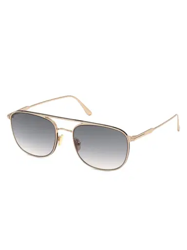 TOM FORD Men's Jake 56MM Navigator Sunglasses - Shiny Rose | Thumbnail 1
