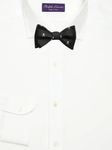 Ralph Lauren Purple Label Men's Skull & Crossbones Bow Tie | Thumbnail 2 Ralph Lauren Purple Label Men's Skull & Crossbones Bow Tie | Thumbnail 2