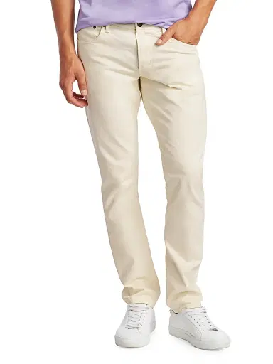Ralph Lauren Purple Label Men's Slim-Fit Five-Pocket Jeans - Classic Cream - Size 40 | Thumbnail 3 Ralph Lauren Purple Label Men's Slim-Fit Five-Pocket Jeans - Classic Cream - Size 40 | Thumbnail 3