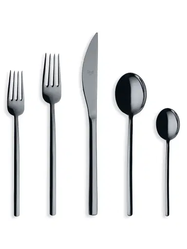 Mepra Due Oro Nero 5-Piece Flatware Set | Thumbnail 1 Mepra Due Oro Nero 5-Piece Flatware Set | Thumbnail 1