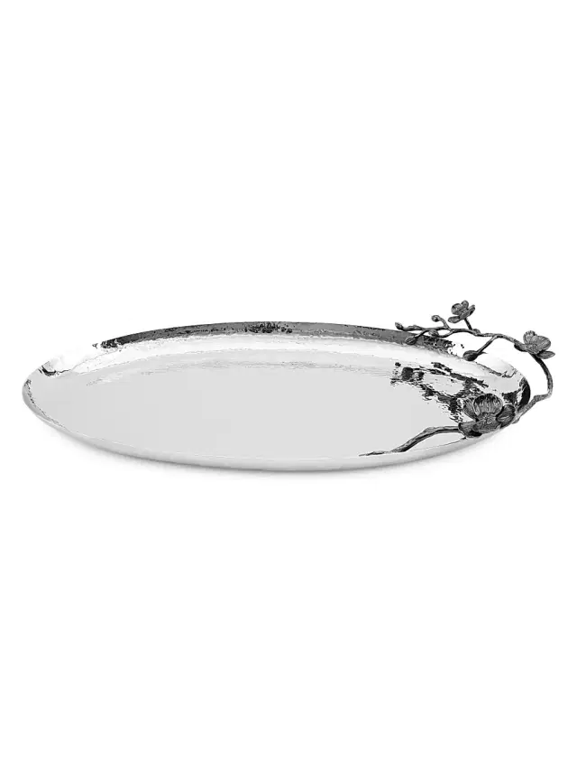 Black Orchid Small Oval Platter Large