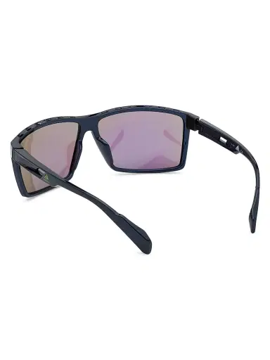 adidas Men's 63MM Square Injected Sunglasses - Matte Blue Green Mirror | Thumbnail 5 adidas Men's 63MM Square Injected Sunglasses - Matte Blue Green Mirror | Thumbnail 5