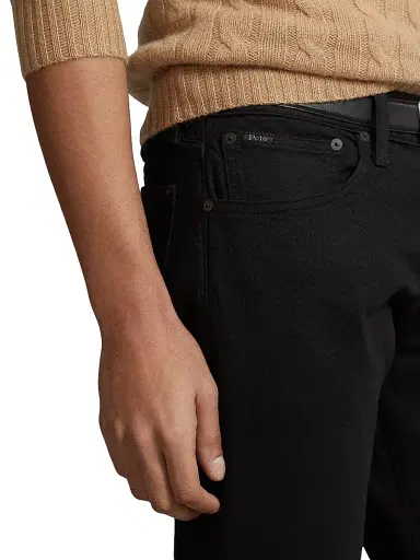 Polo Ralph Lauren Men's Sullivan Stretch Slim Jeans - Black | Thumbnail 6