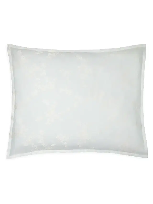 Sferra Salara Floral Sham - Aquamarine European