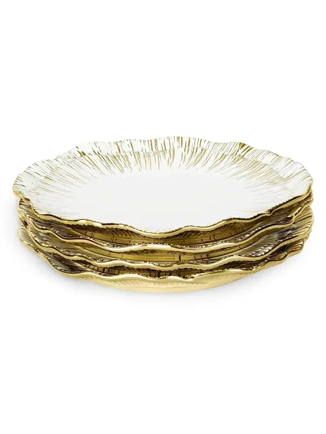 Michael Aram Anemone Four-Piece Side Plate Set