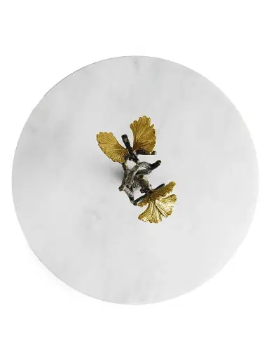 Michael Aram Butterfly Ginkgo Marble & Brass Etagere | Thumbnail 4 Michael Aram Butterfly Ginkgo Marble & Brass Etagere | Thumbnail 4