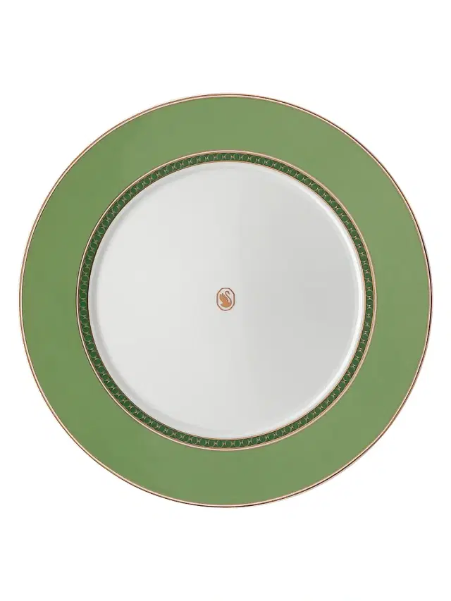 Swarovski X  Signum Dinner Plate - Green