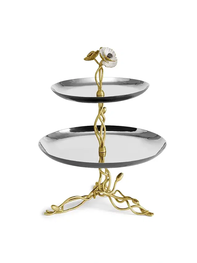 Michael Aram Anemone Two-Tier Etagere