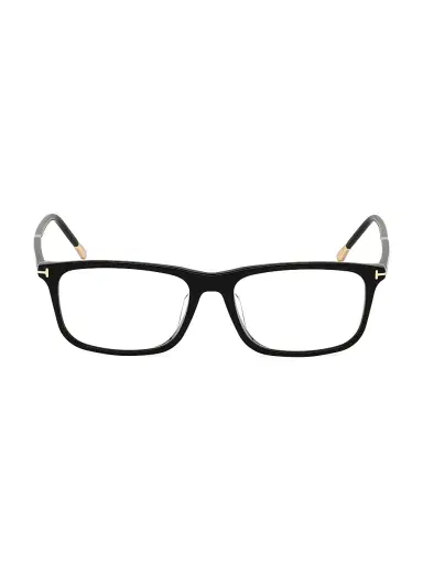 Tom Ford Men's 57MM Rectangle Optical Glasses - Black | Thumbnail 1 Tom Ford Men's 57MM Rectangle Optical Glasses - Black | Thumbnail 1