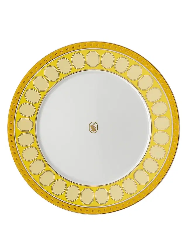 Rosenthal Swarovski x  Signum Salad/Dessert Plate - Yellow