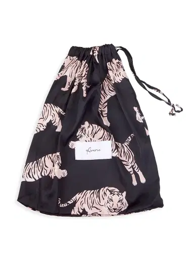 Averie Women's Sierra 2-Piece Tiger-Print Satin Pajama Set | Thumbnail 7 Averie Women's Sierra 2-Piece Tiger-Print Satin Pajama Set | Thumbnail 7