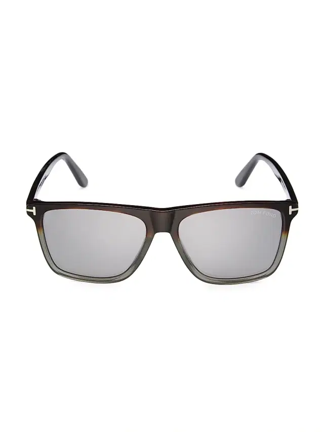 TOM FORD Men's Fletcher 57MM Square Sunglasses - Gradient