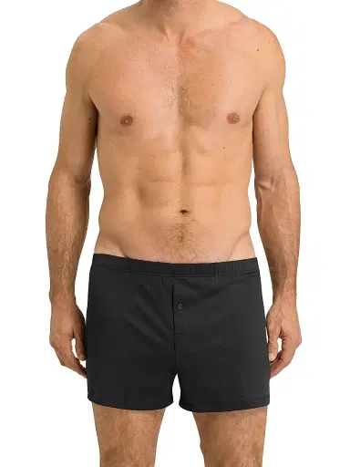 Hanro Cotton Sporty Knit Boxers - Black - Size XXL | Thumbnail 4 Hanro Cotton Sporty Knit Boxers - Black - Size XXL | Thumbnail 4