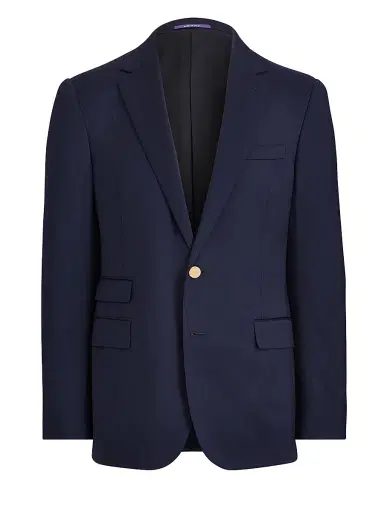 Ralph Lauren Purple Label Men's Gregory Notch-Lapel Blazer - Blue - Size 46 | Thumbnail 1