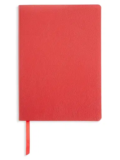 Royce New York Women's Contemporary Leather Journal - Red | Thumbnail 1