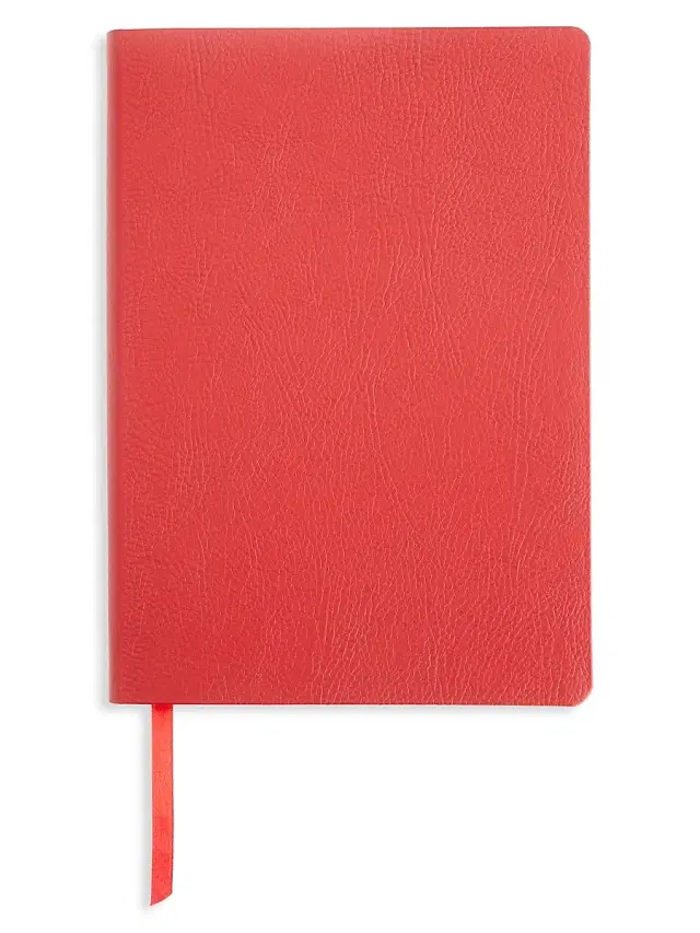 Royce New York Women's Contemporary Leather Journal - Red