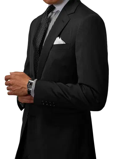 Ralph Lauren Purple Label Men's Gregory Wool Serge Suit - Black - Size 46 | Thumbnail 4 Ralph Lauren Purple Label Men's Gregory Wool Serge Suit - Black - Size 46 | Thumbnail 4