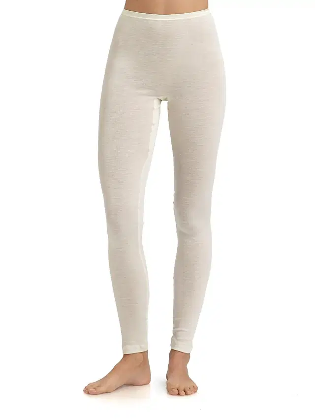 Hanro Women's Wool & Silk Leggings - White