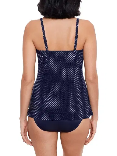 Miraclesuit Swim Women's Pin Point Love Knot Polka Dot Tankini Top | Thumbnail 3 Miraclesuit Swim Women's Pin Point Love Knot Polka Dot Tankini Top | Thumbnail 3