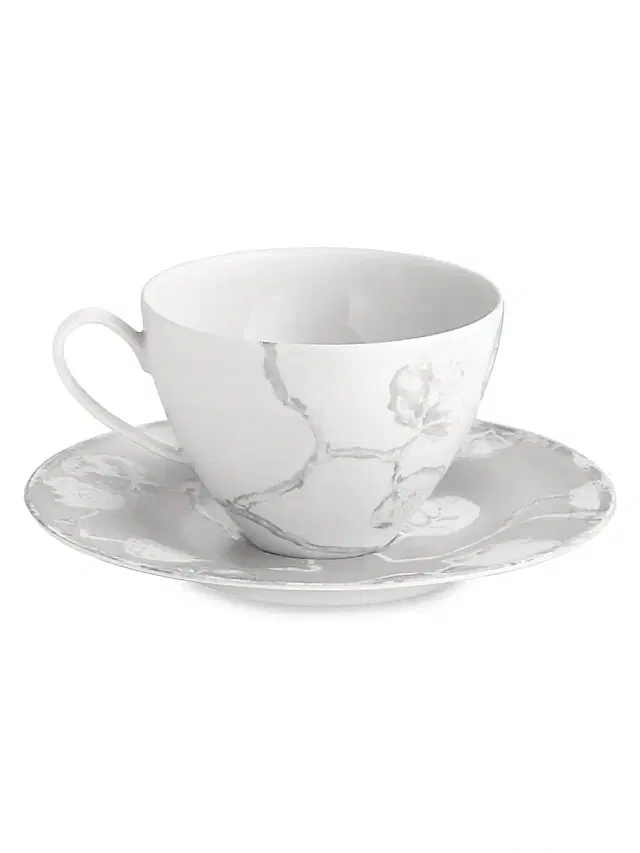Botanical Leaf 2-Piece Cup & Saucer Set