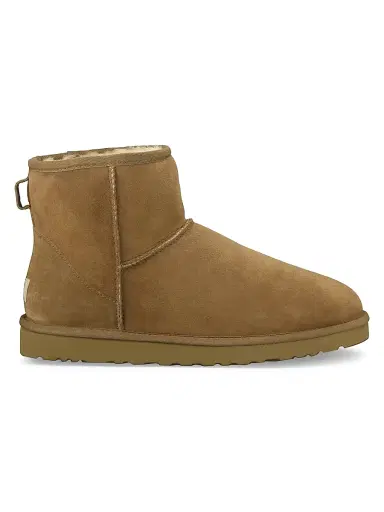 UGG Men's Classic Heritage Suede & Shearling Classic Mini Bomber Boots - Chestnut - Size 14 | Thumbnail 1 UGG Men's Classic Heritage Suede & Shearling Classic Mini Bomber Boots - Chestnut - Size 14 | Thumbnail 1