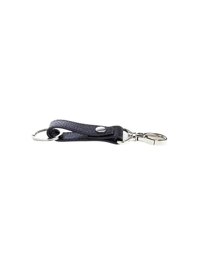 Royce New York Women's Leather Valet Key Chain - Black