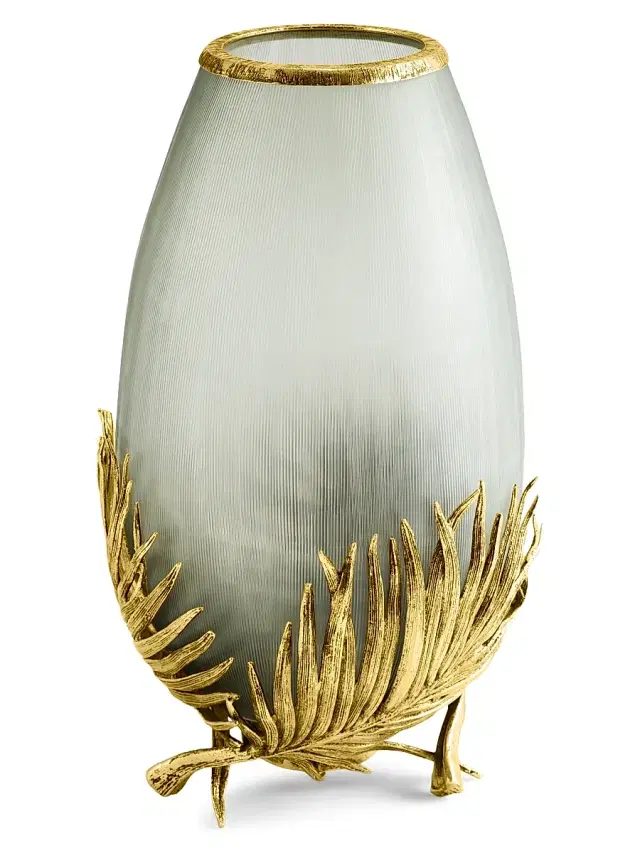 Palm Medium Glass Vase