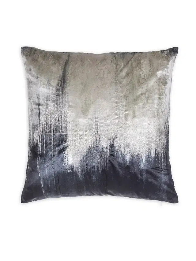 Dip-Dyed Velvet Pillow