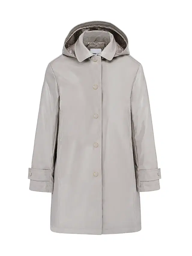 Jane Post Women's Iconic Princess Hooded Rain Coat - Grey